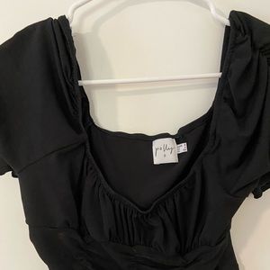 PRINCESS POLLY black crop top